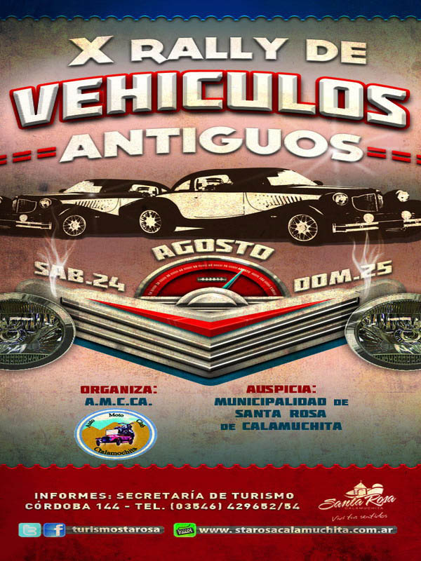 El Rally de Vehiculos Antiguos 2013; Santa Rosa de Calamuchita; Hostel Santa Rosa de Calamuchita; Hostel Tinktinkie;